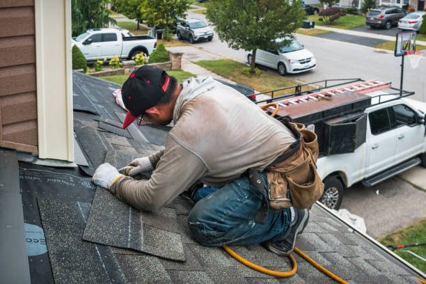 Professional Roofing technician working in Albany, NY